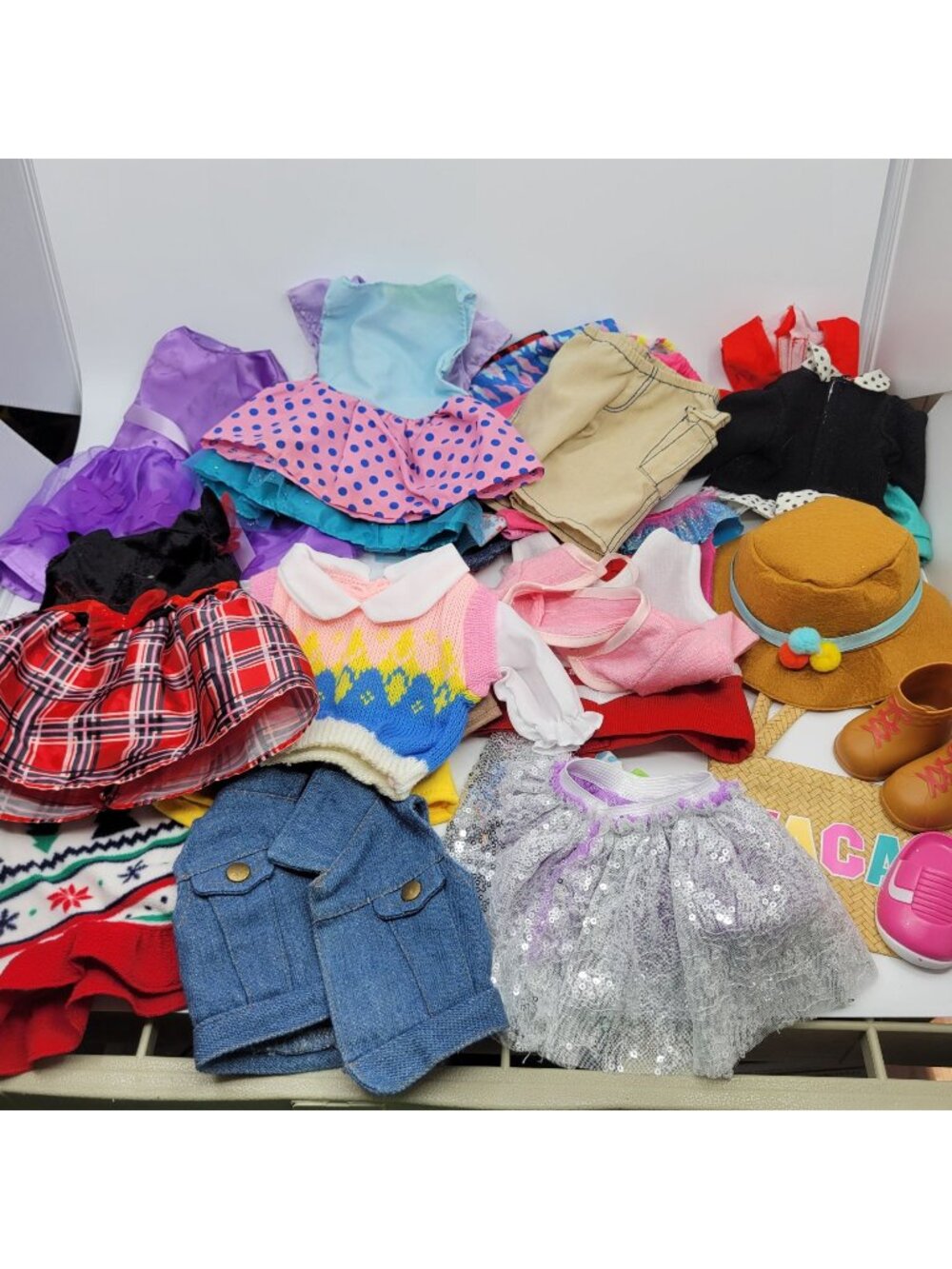 18" Doll Clothes, Shoes, and Accessories - fits American Girl Dolls - 27 Pieces